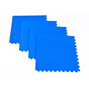Podložka puzzle pod fitness vybavení Spokey SCRAB modrá 4 kusy 61x61 cm